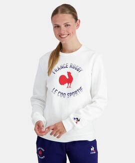 SUDADERA UNISEX FRANCIA RUGBY BLANCA