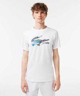 CAMISETA LACOSTE SPORT REGULAR FIT BLANCA