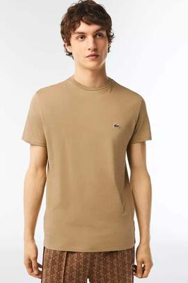 CAMISETA BÁSICA LACOSTE CAMEL