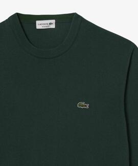 JERSEY LACOSTE CUELLO REDONDO VERDE