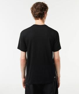 CAMISETA LACOSTE SPORT REGULAR FIT NEGRA