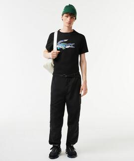 CAMISETA LACOSTE SPORT REGULAR FIT NEGRA