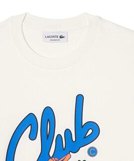 CAMISETA UNISEX LACOSTE RELAXED FIT BLANCA