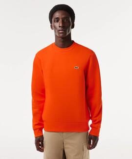 SUDADERA JOGGER LACOSTE EN ALGODÓN CEPILLADO NARANJA