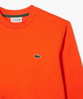 SUDADERA JOGGER LACOSTE EN ALGODÓN CEPILLADO NARANJA