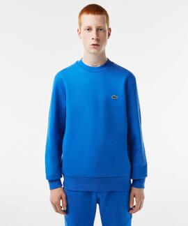 SUDADERA JOGGER LACOSTE EN ALGODÓN CEPILLADO AZUL