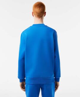 SUDADERA JOGGER LACOSTE EN ALGODÓN CEPILLADO AZUL