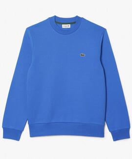 SUDADERA JOGGER LACOSTE EN ALGODÓN CEPILLADO AZUL