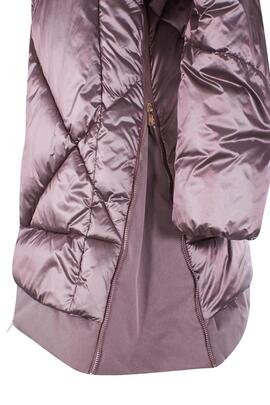 ABRIGO DE MUJER ACOLCHADO SOFTSHELL CON NAILON MORADO