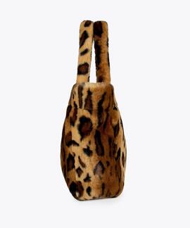 BOLSO SHOPPER PELO SINTÉTICO ANIMAL PRINT