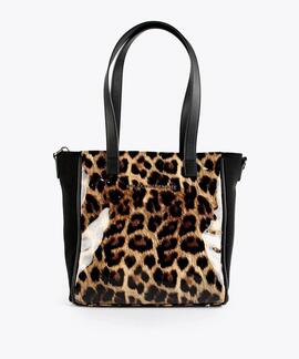 BOLSO MINISHOPPER CHAROL ANIMAL PRINT