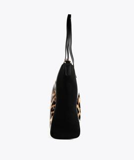 BOLSO MINISHOPPER CHAROL ANIMAL PRINT