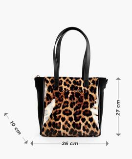 BOLSO MINISHOPPER CHAROL ANIMAL PRINT