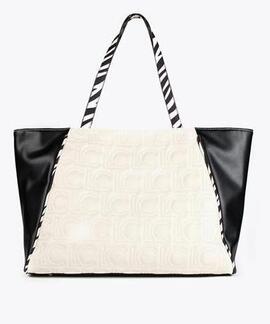 BOLSO SHOPPER LOGOTIPADO BICOLOR