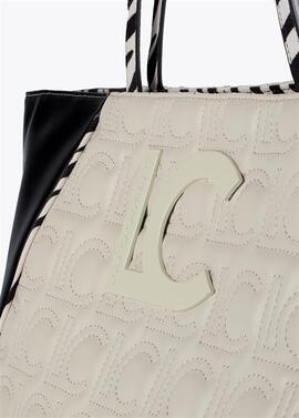 BOLSO SHOPPER LOGOTIPADO BICOLOR