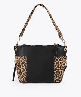 BOLSO MINI SHOPPER ANIMAL PRINT EFECTO SAFIANO