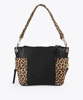 BOLSO MINI SHOPPER ANIMAL PRINT EFECTO SAFIANO