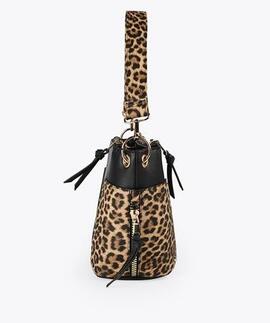 BOLSO MINI SHOPPER ANIMAL PRINT EFECTO SAFIANO