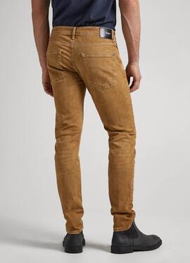 PANTALÓN VAQUERO STANLEY TAPER FIT CAMEL