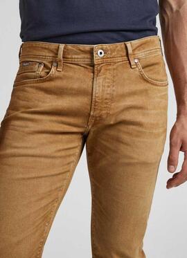 PANTALÓN VAQUERO STANLEY TAPER FIT CAMEL