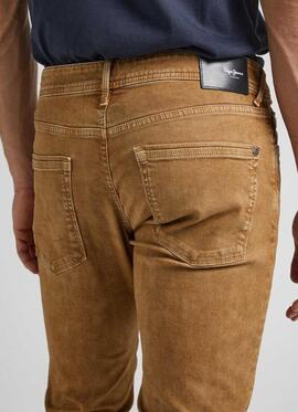 PANTALÓN VAQUERO STANLEY TAPER FIT CAMEL