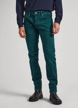 PANTALÓN VAQUERO STANLEY TAPER FIT VERDE