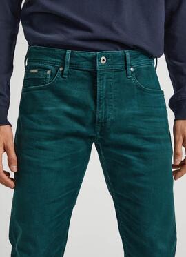 PANTALÓN VAQUERO STANLEY TAPER FIT VERDE