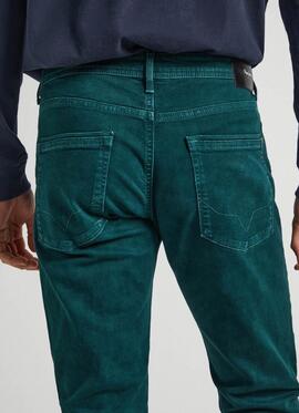 PANTALÓN VAQUERO STANLEY TAPER FIT VERDE