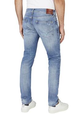 PANTALÓN VAQUERO STANLEY TAPER FIT HS7 CON ROTOS