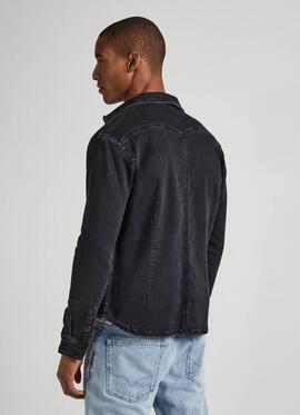 CAMISA VAQUERA DENIM GYMDIGO NEW JEPSON NEGRO DEGRADÉ