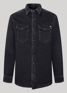 CAMISA VAQUERA DENIM GYMDIGO NEW JEPSON NEGRO DEGRADÉ