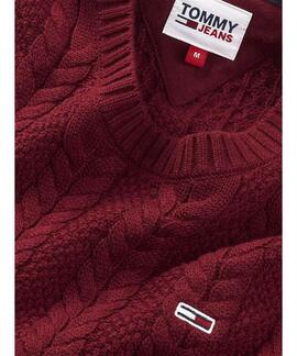 JERSEY CABLE REGULAR FIT GRANATE