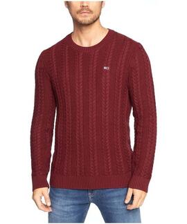 JERSEY CABLE REGULAR FIT GRANATE