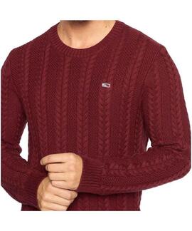 JERSEY CABLE REGULAR FIT GRANATE