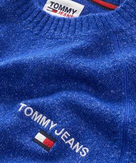 JERSEY RAGLÁN REGULAR FIT AZUL JASPEADO