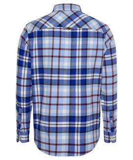 CAMISA DE FRANELA REGULAR FIT CUADROS MULTICOLOR