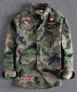 SOBRECAMISA DE HOMBRE PILOT CAMUFLAJE CLARO