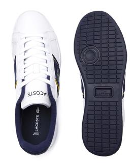 ZAPATILLAS LACOSTE CARNABY PRO CGR BLANCAS Y AZUL MARINO