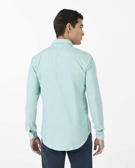 CAMISA BASIC PINT POINT VERDE DELAVÉ