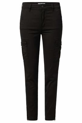 PANTALÓN CARGO FAITH PUSH IN CROPPED SKINNY FIT NEGRO