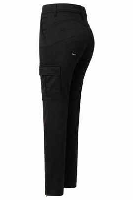 PANTALÓN CARGO FAITH PUSH IN CROPPED SKINNY FIT NEGRO