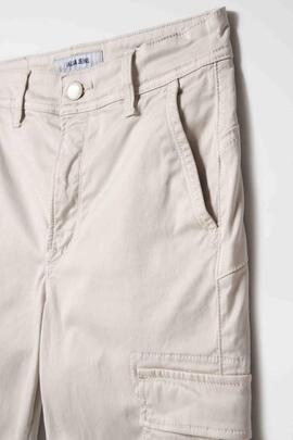 PANTALÓN CARGO FAITH PUSH IN CROPPED SKINNY FIT CRUDO