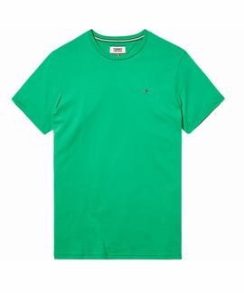 TJM BASIC CN KNIT SLIM FIT S/S 16 VERDE