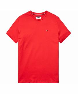 TJM BASIC CN KNIT SLIM FIT S/S 16 ROJO