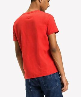 TJM BASIC CN KNIT SLIM FIT S/S 16 ROJO