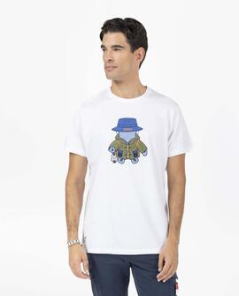 CAMISETA PULPO EXPLORER BLANCA