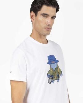 CAMISETA PULPO EXPLORER BLANCA