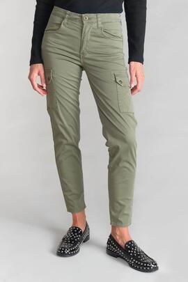 PANTALÓN BOLSO CARGO BALARD MID RISE VERDE CAQUI