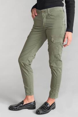 PANTALÓN BOLSO CARGO BALARD MID RISE VERDE CAQUI