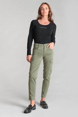 PANTALÓN BOLSO CARGO BALARD MID RISE VERDE CAQUI